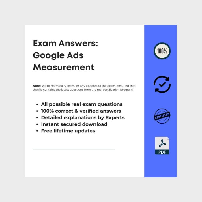 Google Ads Measurement Certification Answers